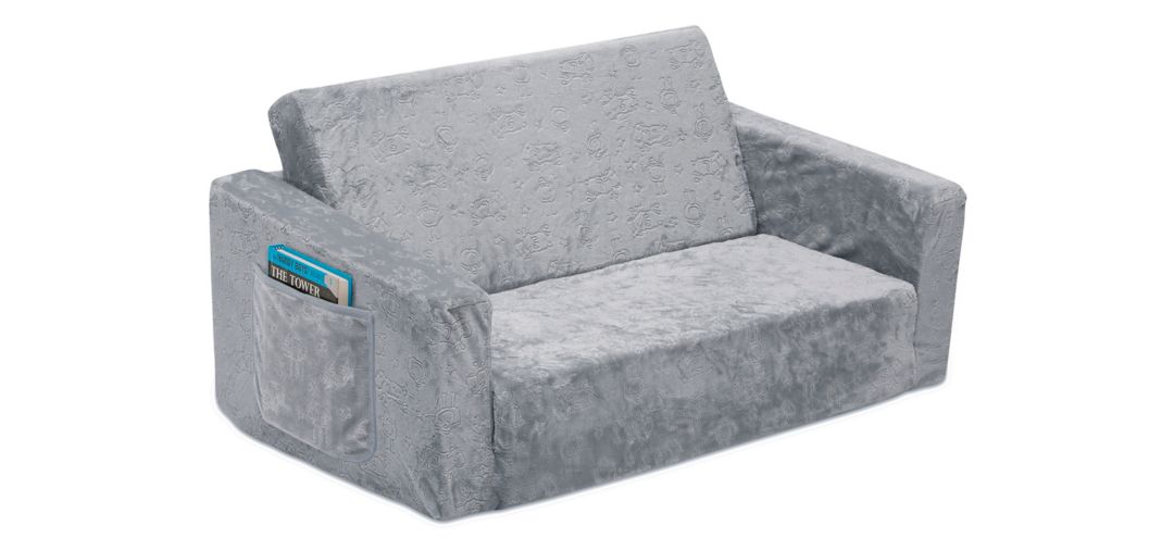 Serta Perfect Sleeper Extra Wide Kids Convertible Sofa to Lounger by Delta Children