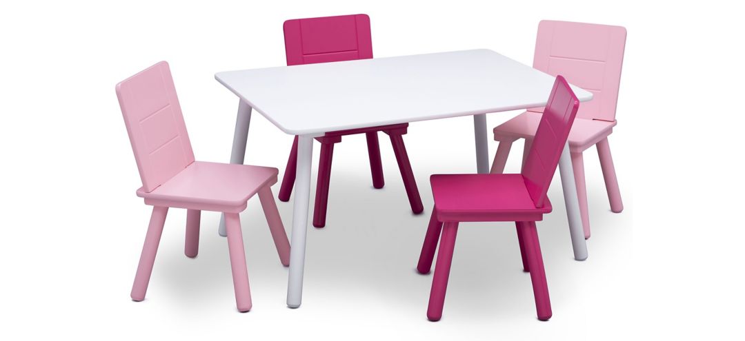 Table and Four Chair Set by Delta Children