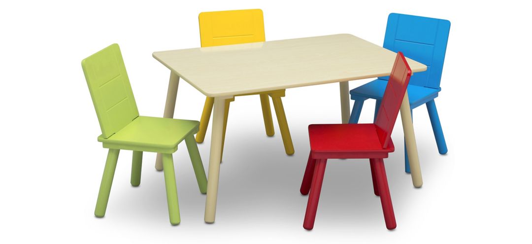 Table and Four Chair Set by Delta Children