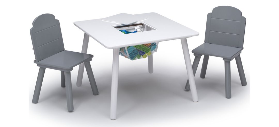 Finn Table and Two Chair Set with Storage by Delta Children