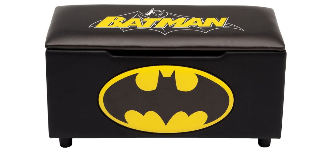 DC Comics Batman Upholstered Storage Bench for Kids by Delta Children