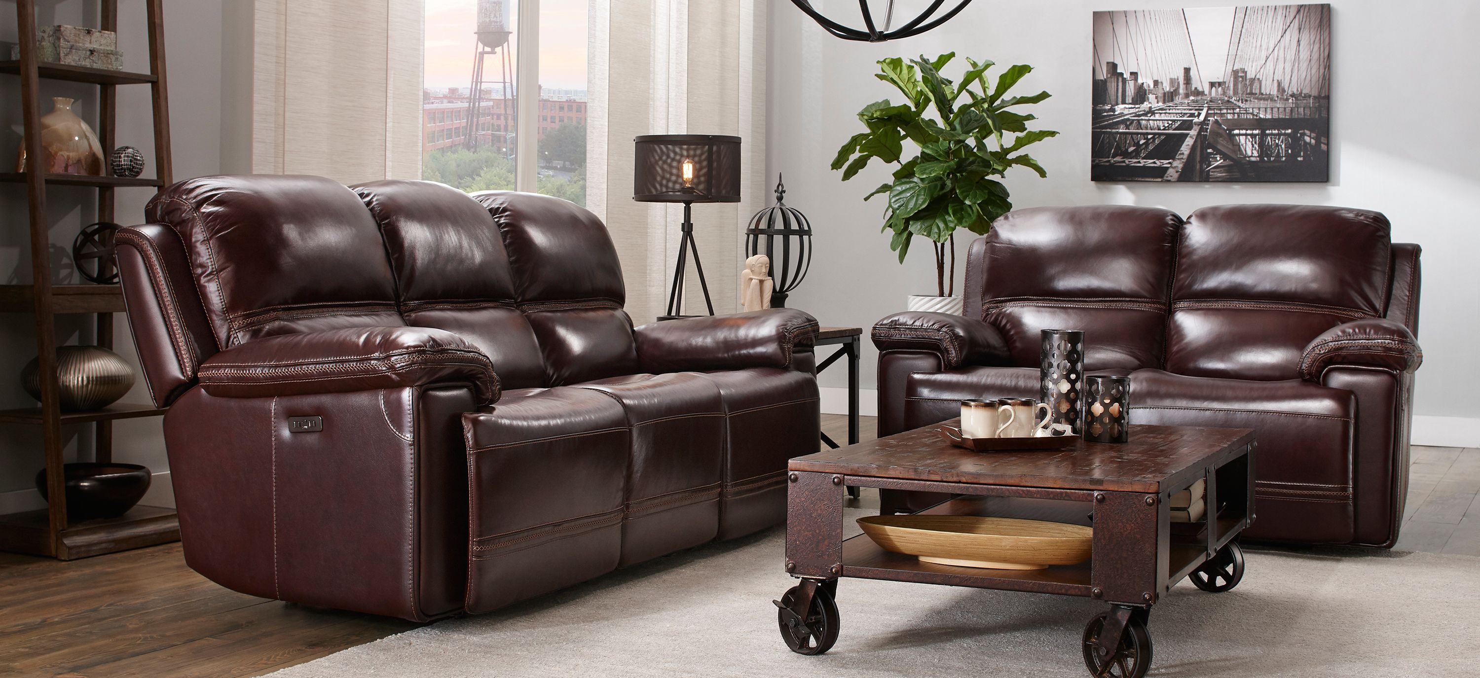 Harding 2-pc. Power Sofa and Loveseat Set
