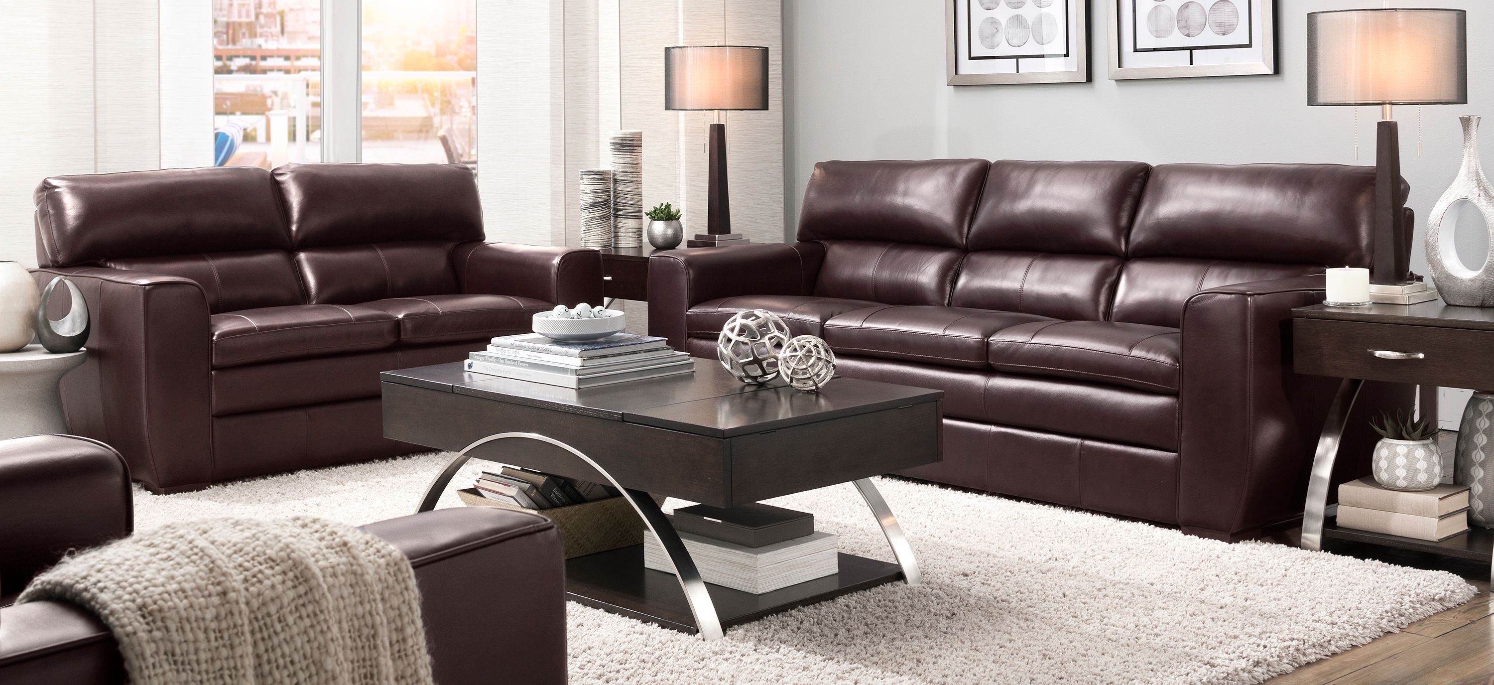 Leo 2-pc. Sofa and Loveseat Set