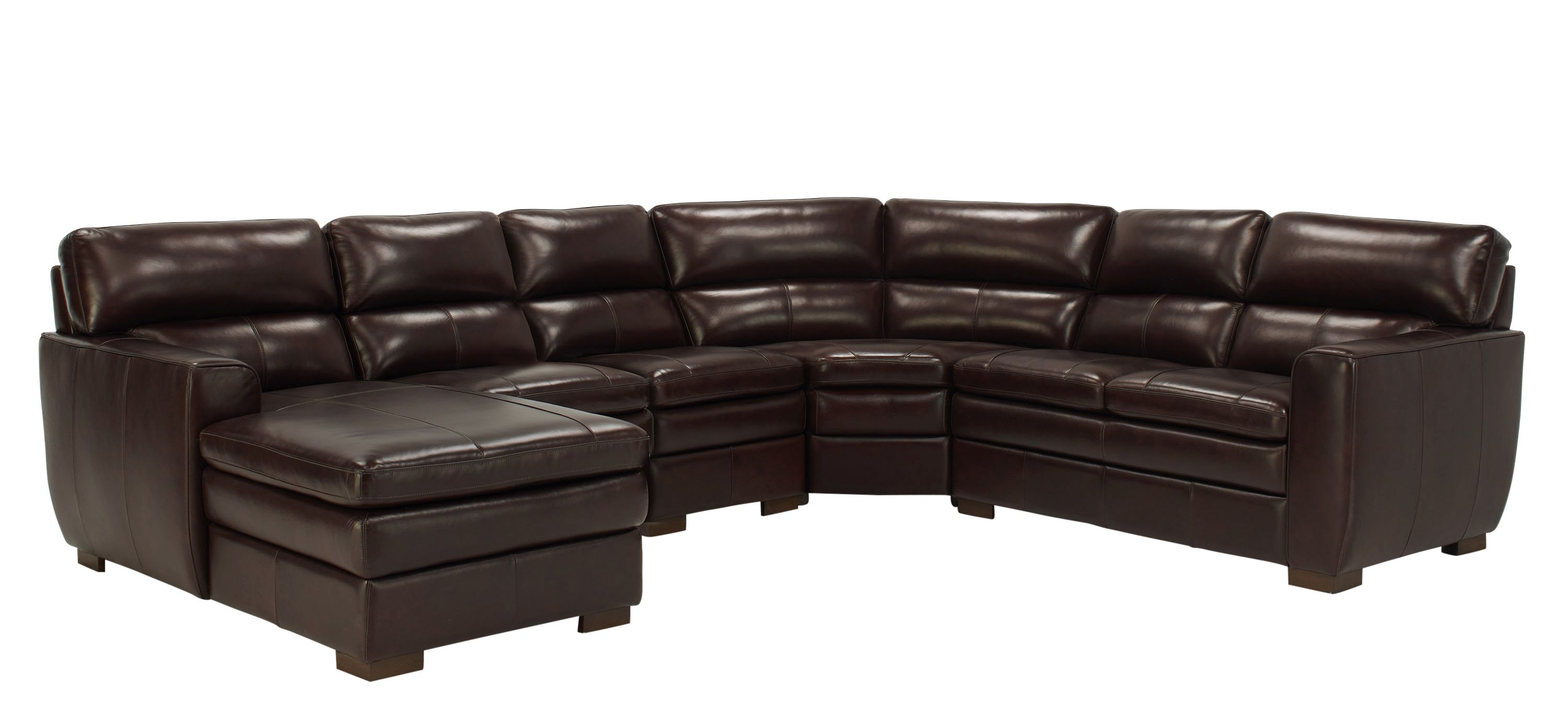 Leo Leather 5-pc. Sectional