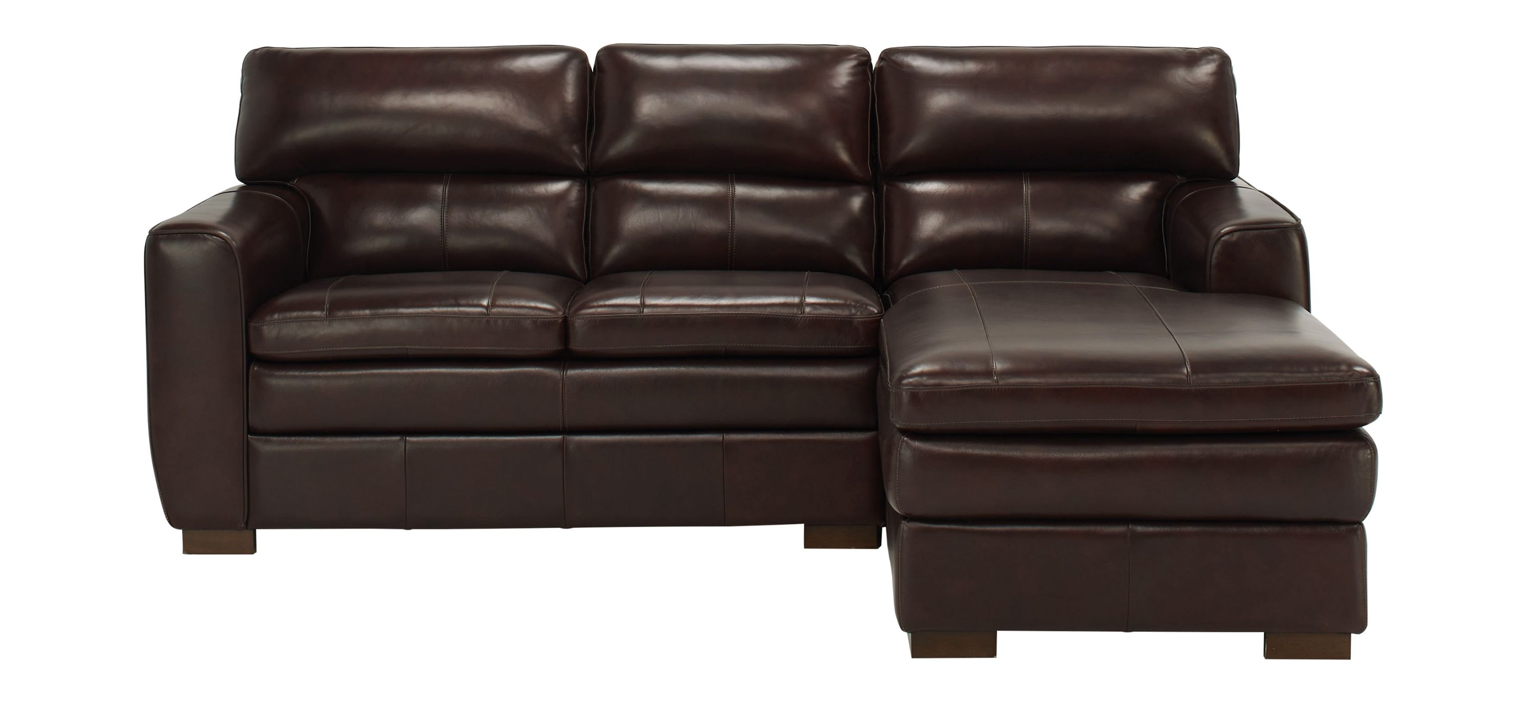 Leo Leather 2-pc. Sofa Chaise