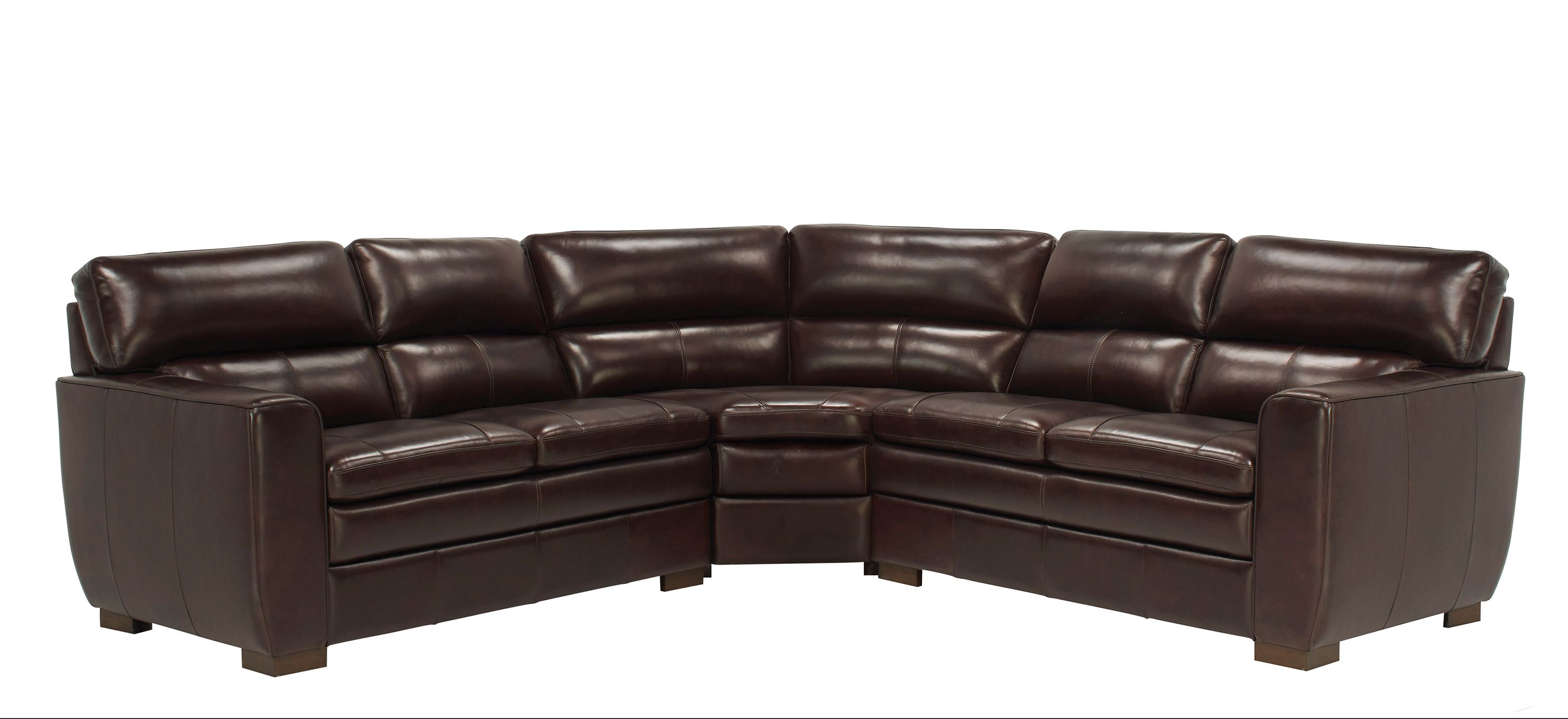 Leo Leather 3-pc. Sectional