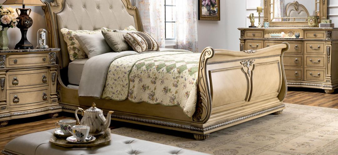 Wilshire king store sleigh bed