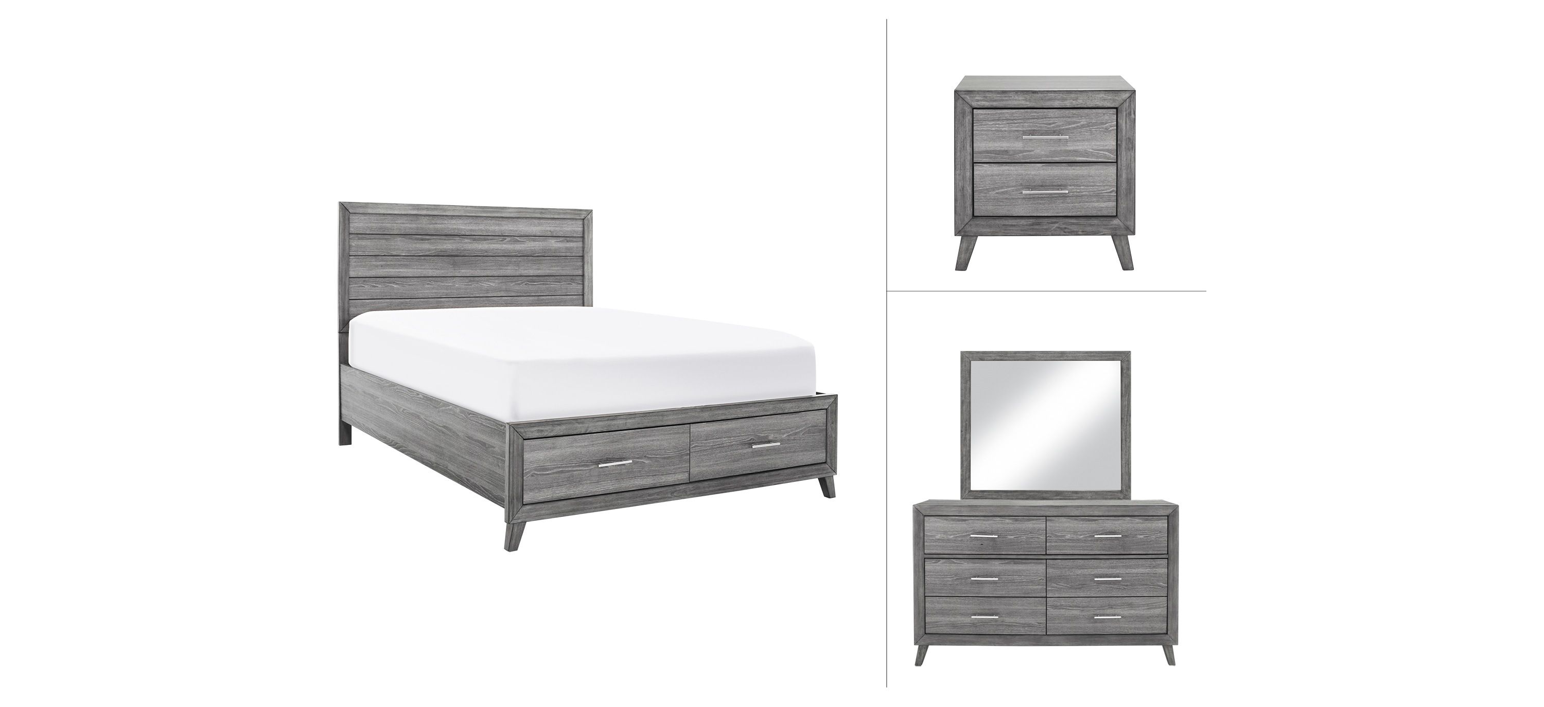 Tobyn 4-pc. Platform Bedroom Set w/ Storage Bed