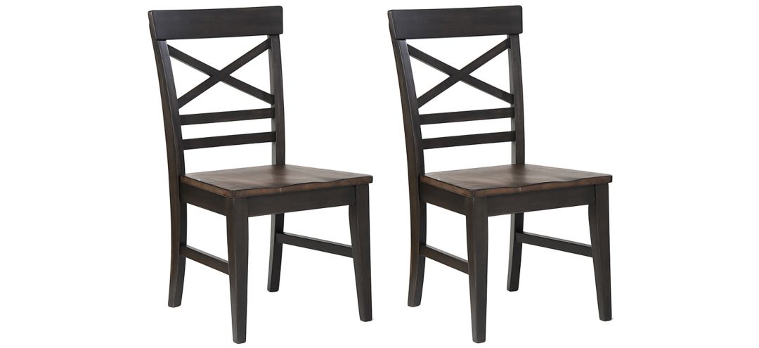 712133290 Ashford X Back Side Chair Set of 2 sku 712133290