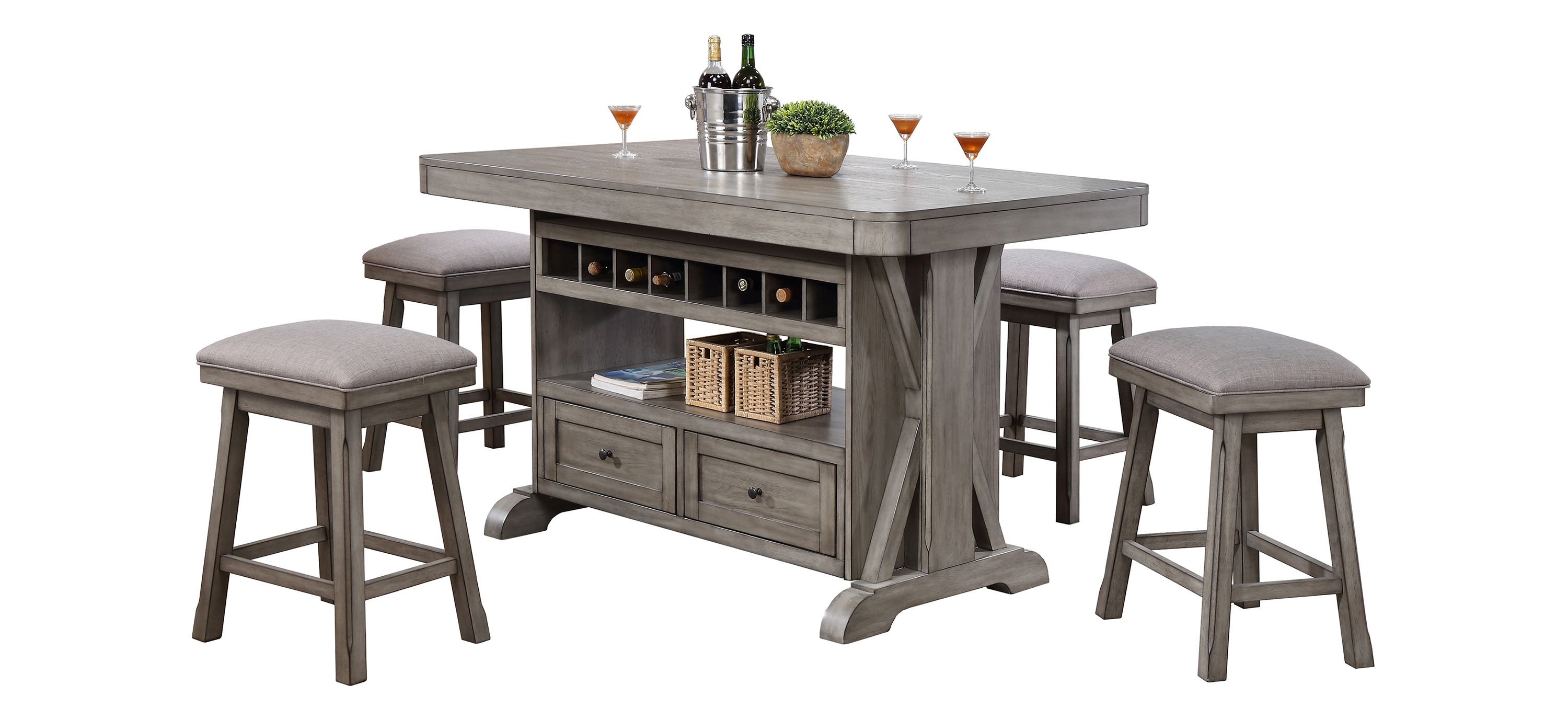 Graystone 5-pc. Kitchen Island Set