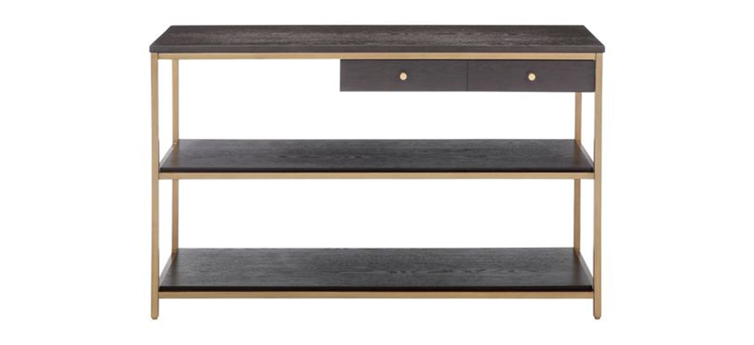 Holls Rectangle Console with Shelves