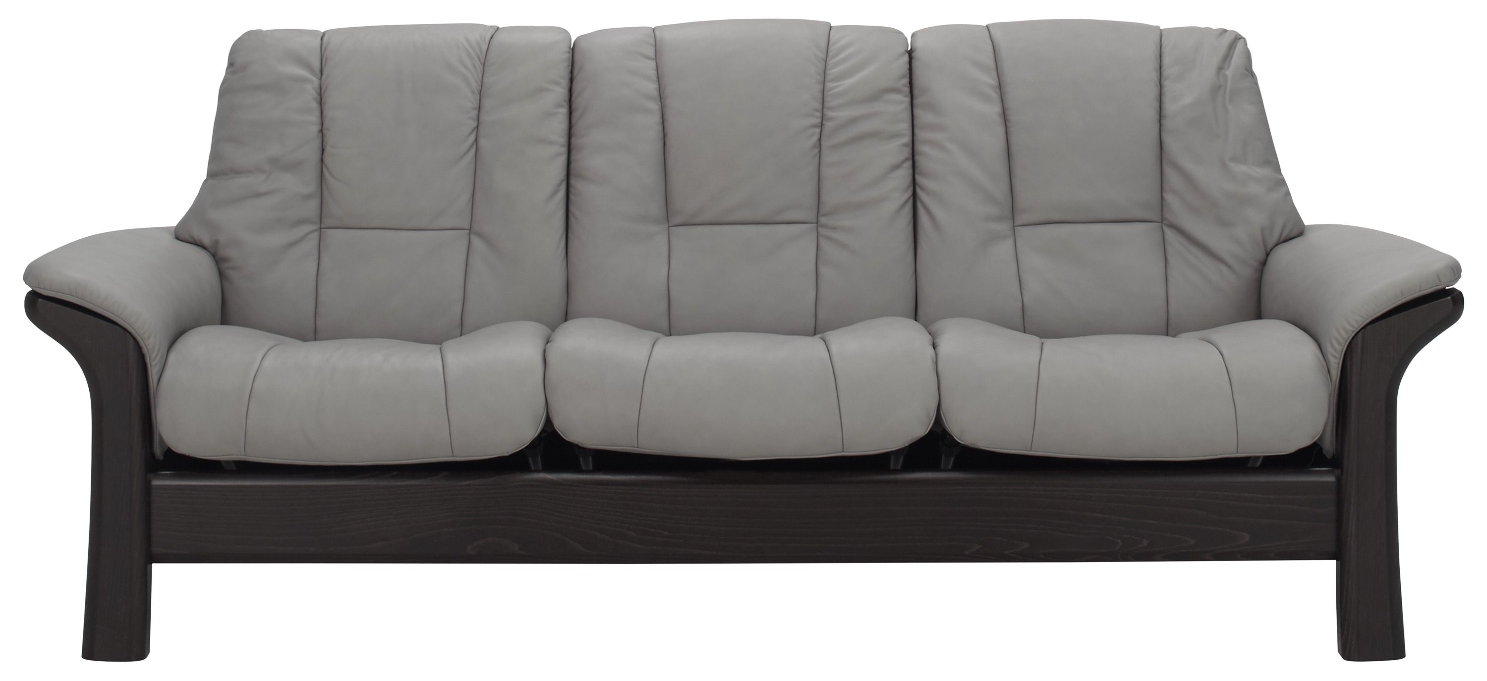 Stressless Windsor Leather Reclining Low-Back Sofa