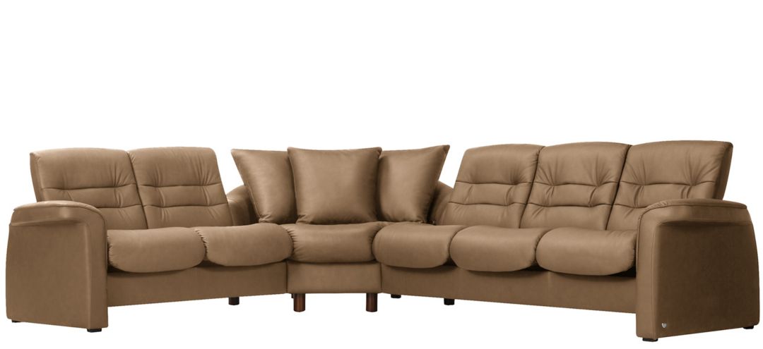Stressless Sapphire 3-pc. Leather Reclining Sectional Sofa