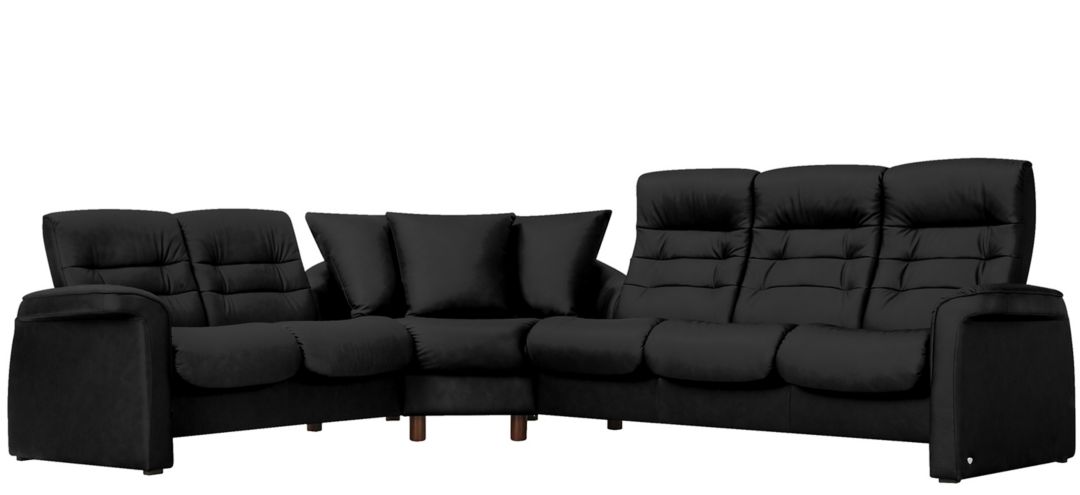 Stressless Sapphire 3-pc. Leather Reclining Sectional Sofa