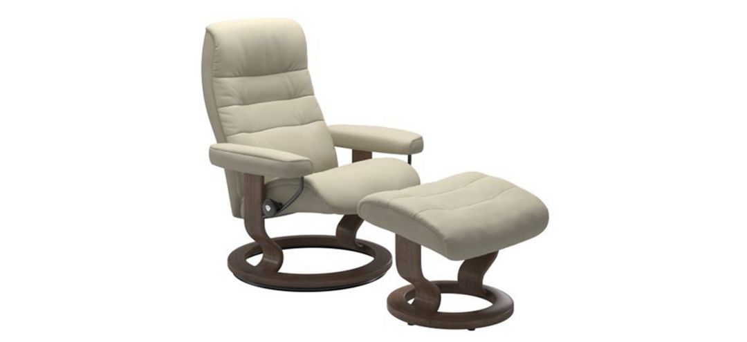 Stressless Opal Large Classic Reclining Chair and Ottoman