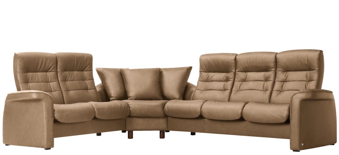 Stressless Sapphire 3-pc. Leather Reclining Sectional Sofa