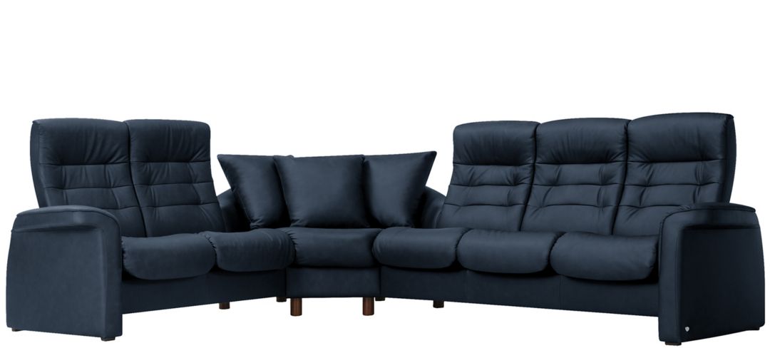 Stressless Sapphire 3-pc. Leather Reclining Sectional Sofa