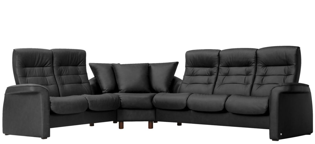 Stressless Sapphire 3-pc. Leather Reclining Sectional Sofa