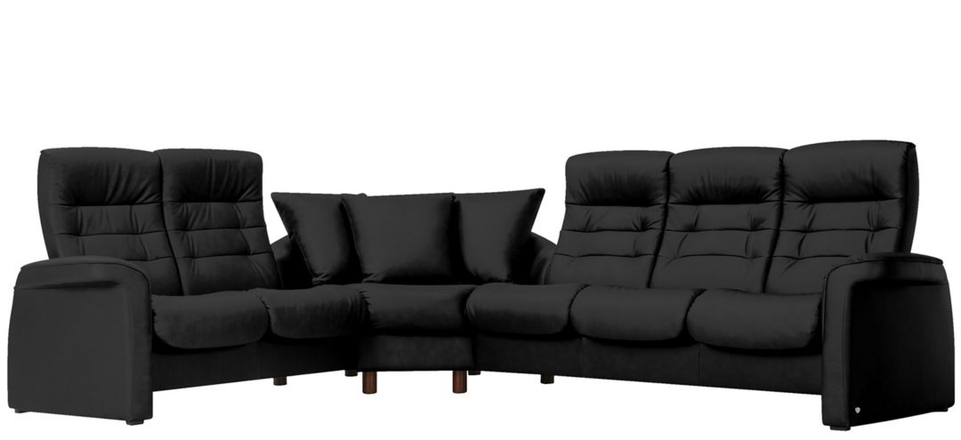 Stressless Sapphire 3-pc. Leather Reclining Sectional Sofa