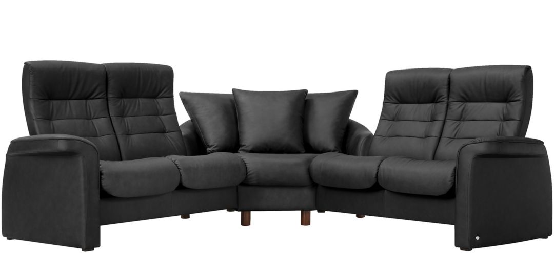 Stressless Sapphire 3-pc. Leather Reclining Sectional Sofa