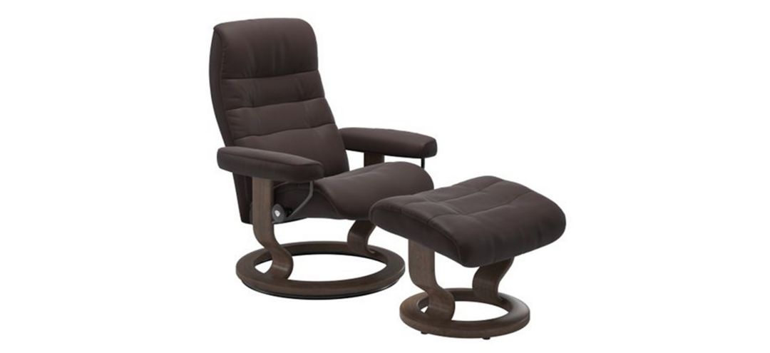 Stressless Opal Large Classic Reclining Chair and Ottoman