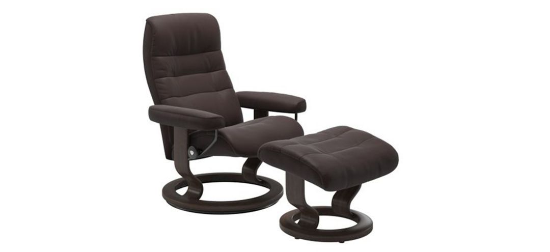 Stressless Opal Large Classic Reclining Chair and Ottoman