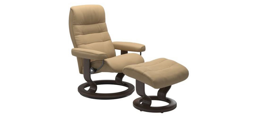 Stressless Opal Large Classic Reclining Chair and Ottoman