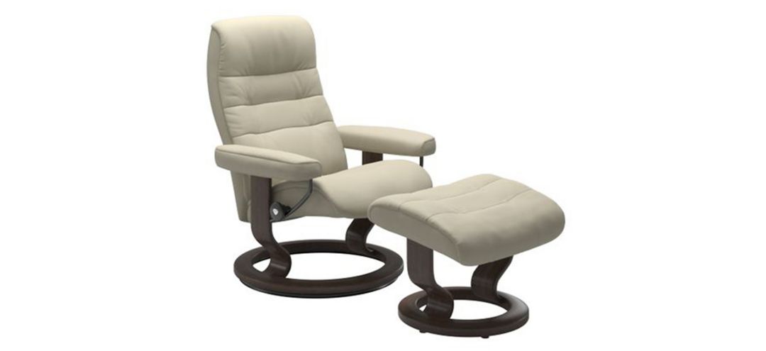 Stressless Opal Large Classic Reclining Chair and Ottoman