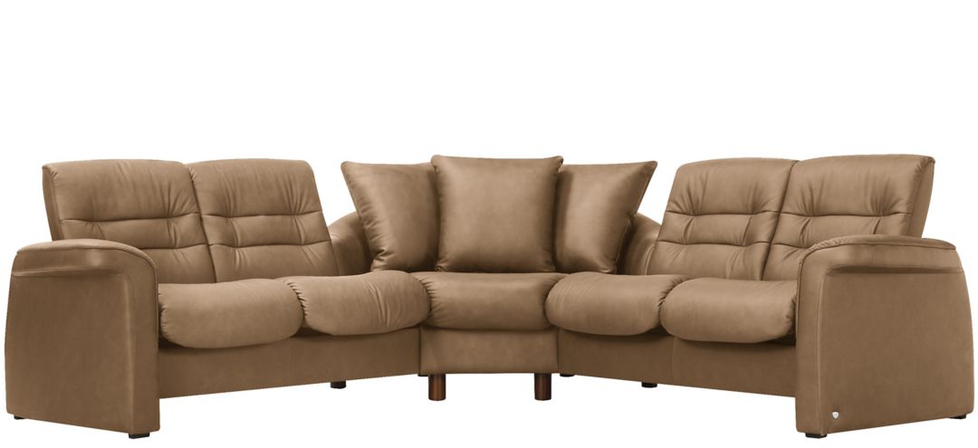 Stressless Sapphire 3-pc. Leather Reclining Sectional Sofa