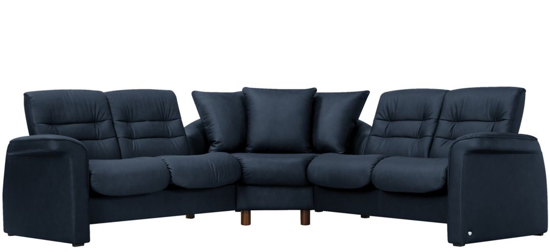 Stressless Sapphire 3-pc. Leather Reclining Sectional Sofa