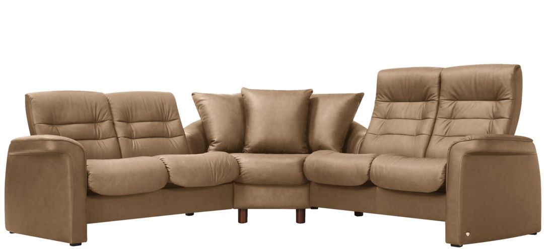 Stressless Sapphire 3-pc. Leather Reclining Sectional Sofa