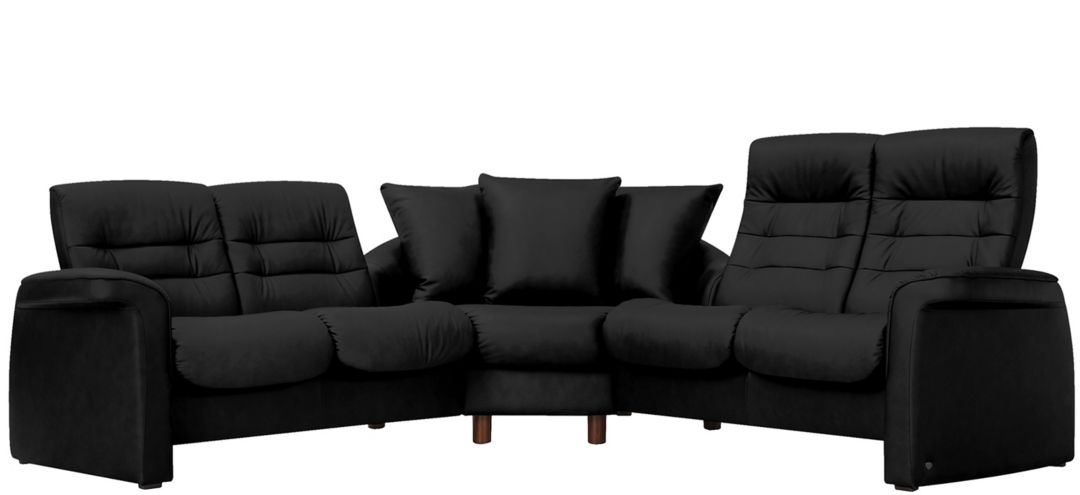 Stressless Sapphire 3-pc. Leather Reclining Sectional Sofa