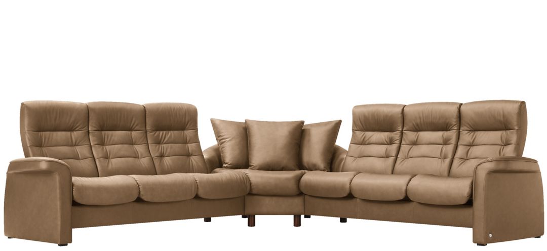 Stressless Sapphire 3-pc. Leather Reclining Sectional Sofa