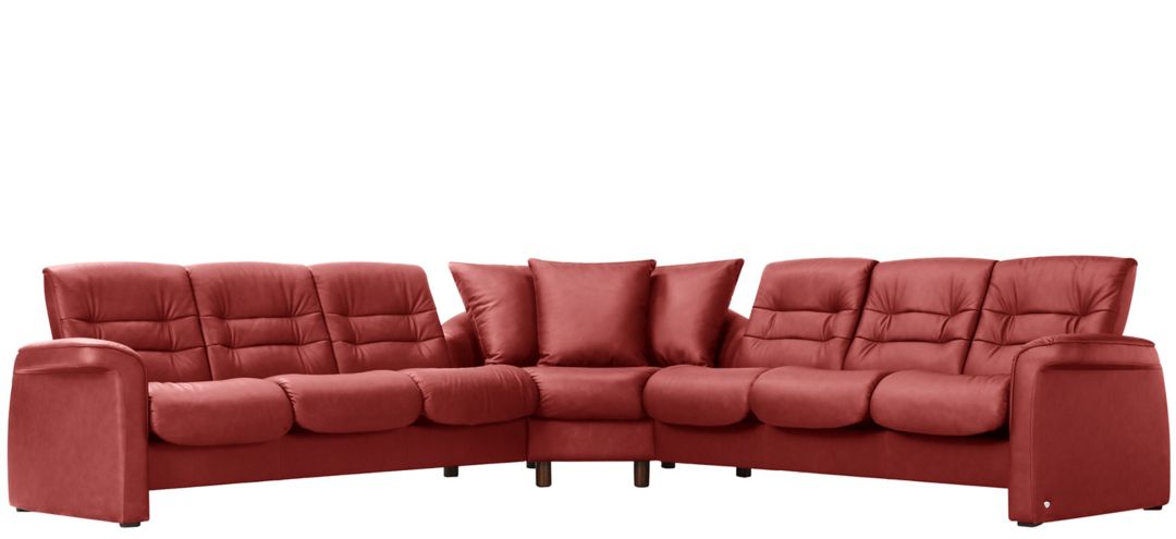 Stressless Sapphire 3-pc. Leather Reclining Sectional Sofa