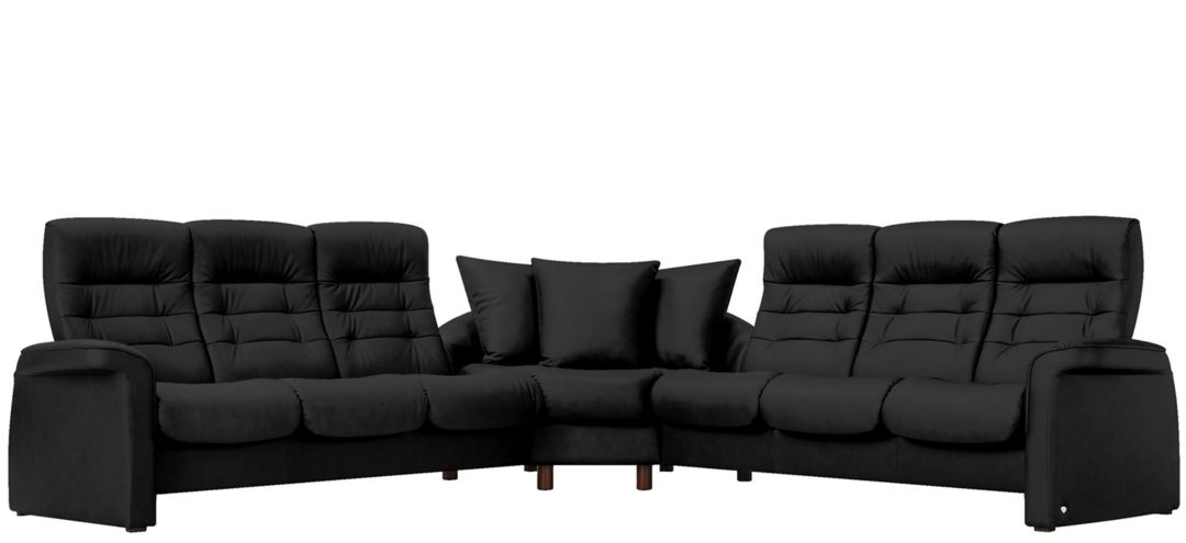 Stressless Sapphire 3-pc. Leather Reclining Sectional Sofa