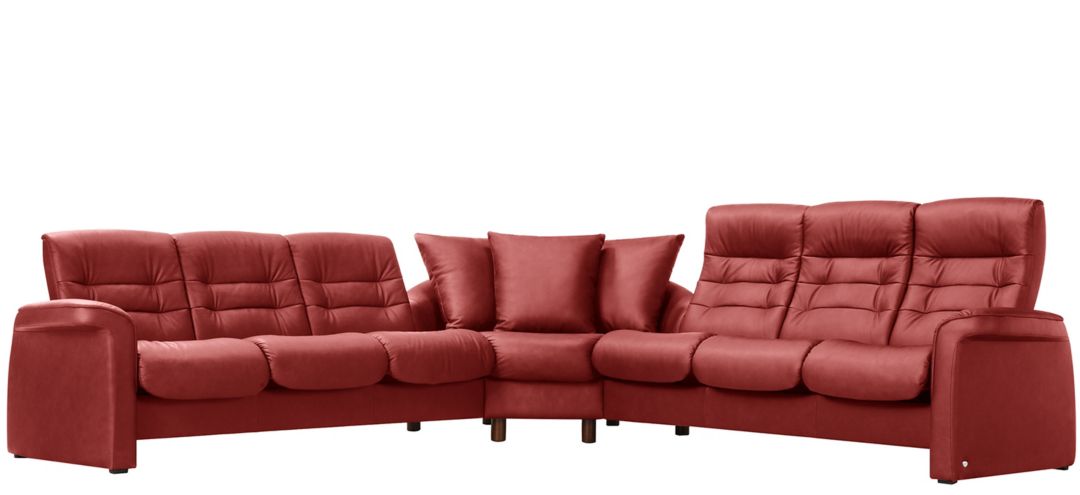 Stressless Sapphire 3-pc. Leather Reclining Sectional Sofa