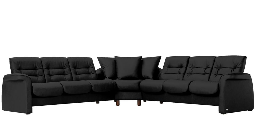 Stressless Sapphire 3-pc. Leather Reclining Sectional Sofa