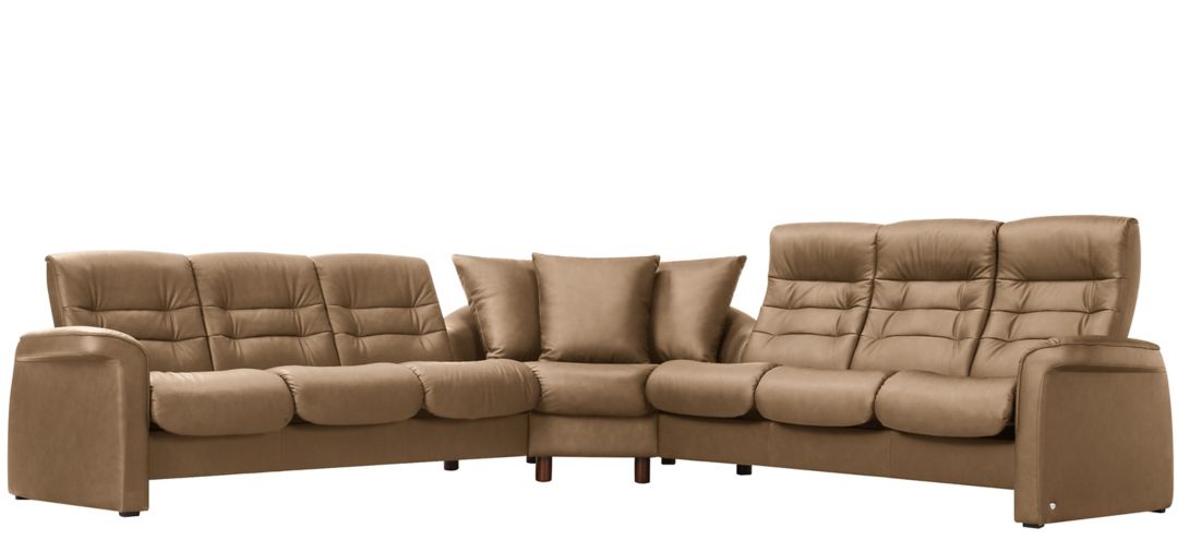 Stressless Sapphire 3-pc. Leather Reclining Sectional Sofa