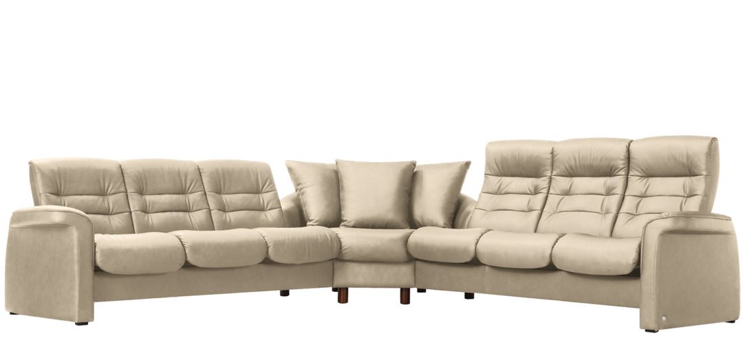 Stressless Sapphire 3-pc. Leather Reclining Sectional Sofa