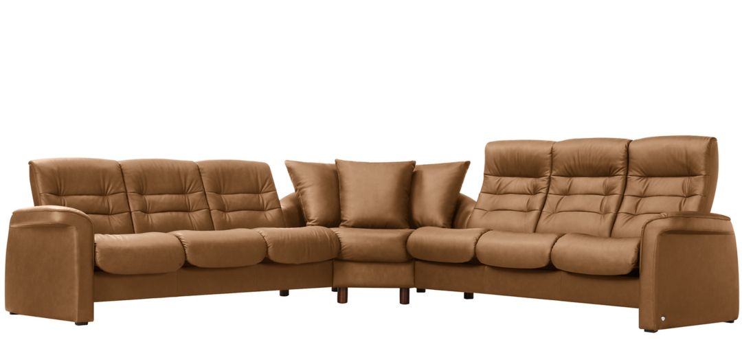 Stressless Sapphire 3-pc. Leather Reclining Sectional Sofa