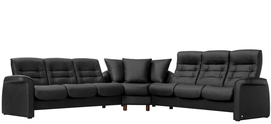 Stressless Sapphire 3-pc. Leather Reclining Sectional Sofa