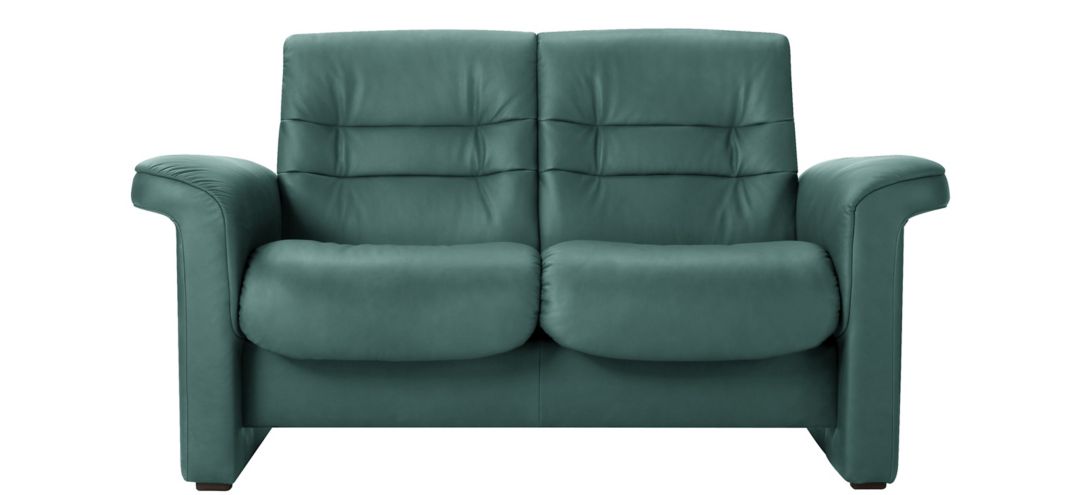 Stressless Sapphire Leather Reclining Low-Back Loveseat