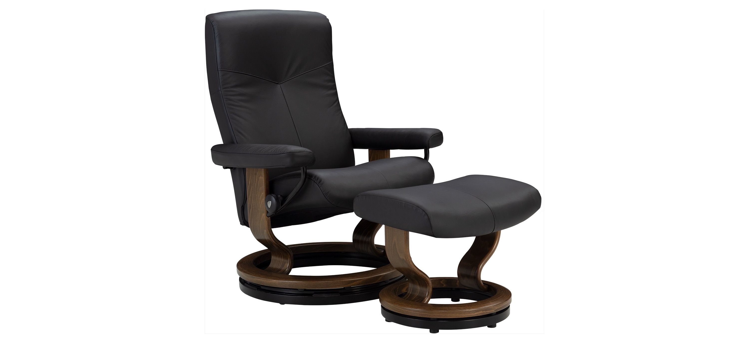Stressless Dover Medium Chair w/ Ottoman