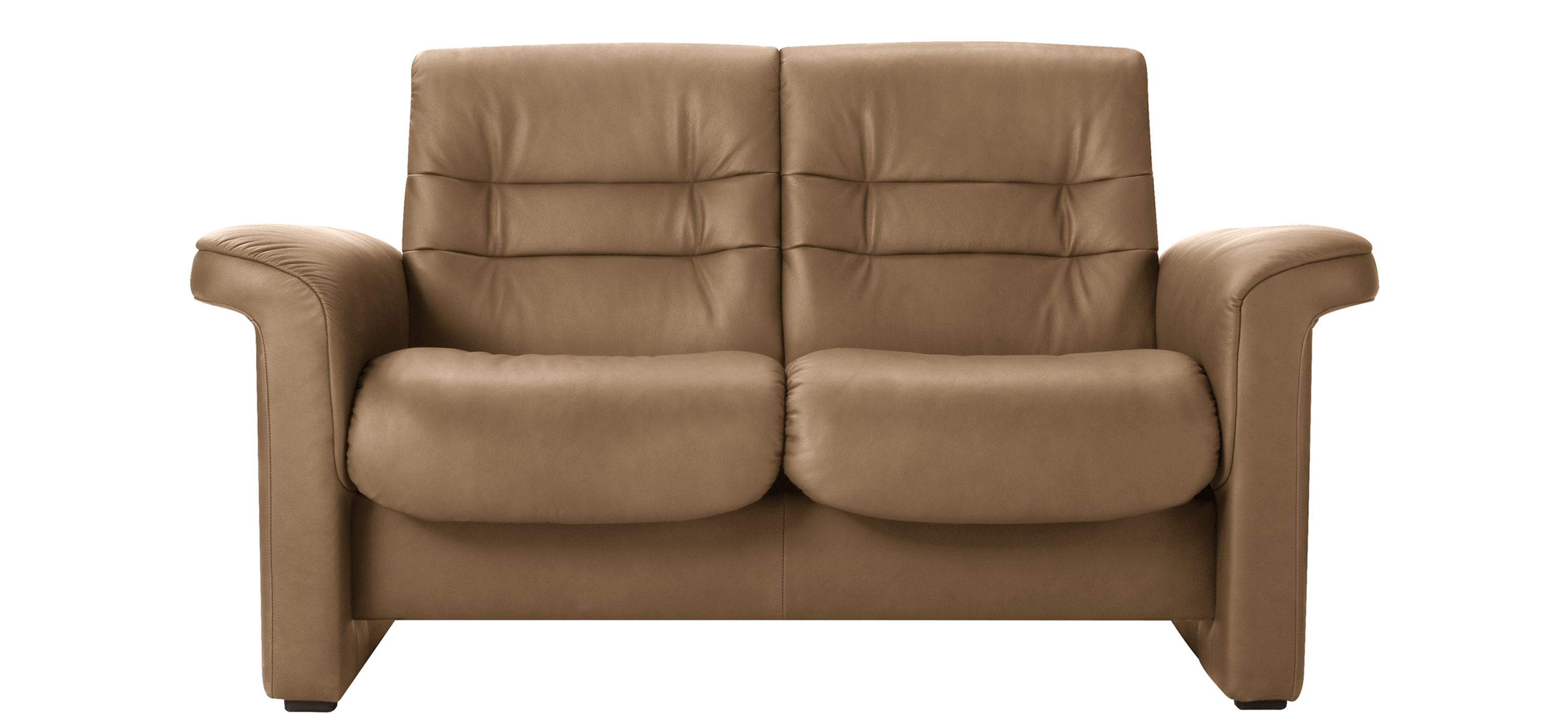 Stressless Sapphire Leather Reclining Low-Back Loveseat
