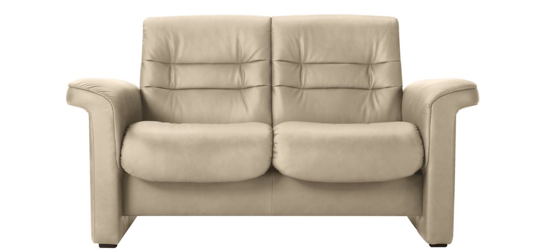 Stressless Sapphire Leather Reclining Low-Back Loveseat