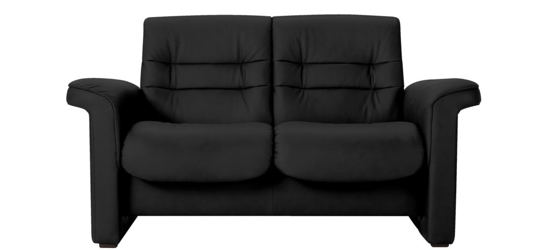 Stressless Sapphire Leather Reclining Low-Back Loveseat