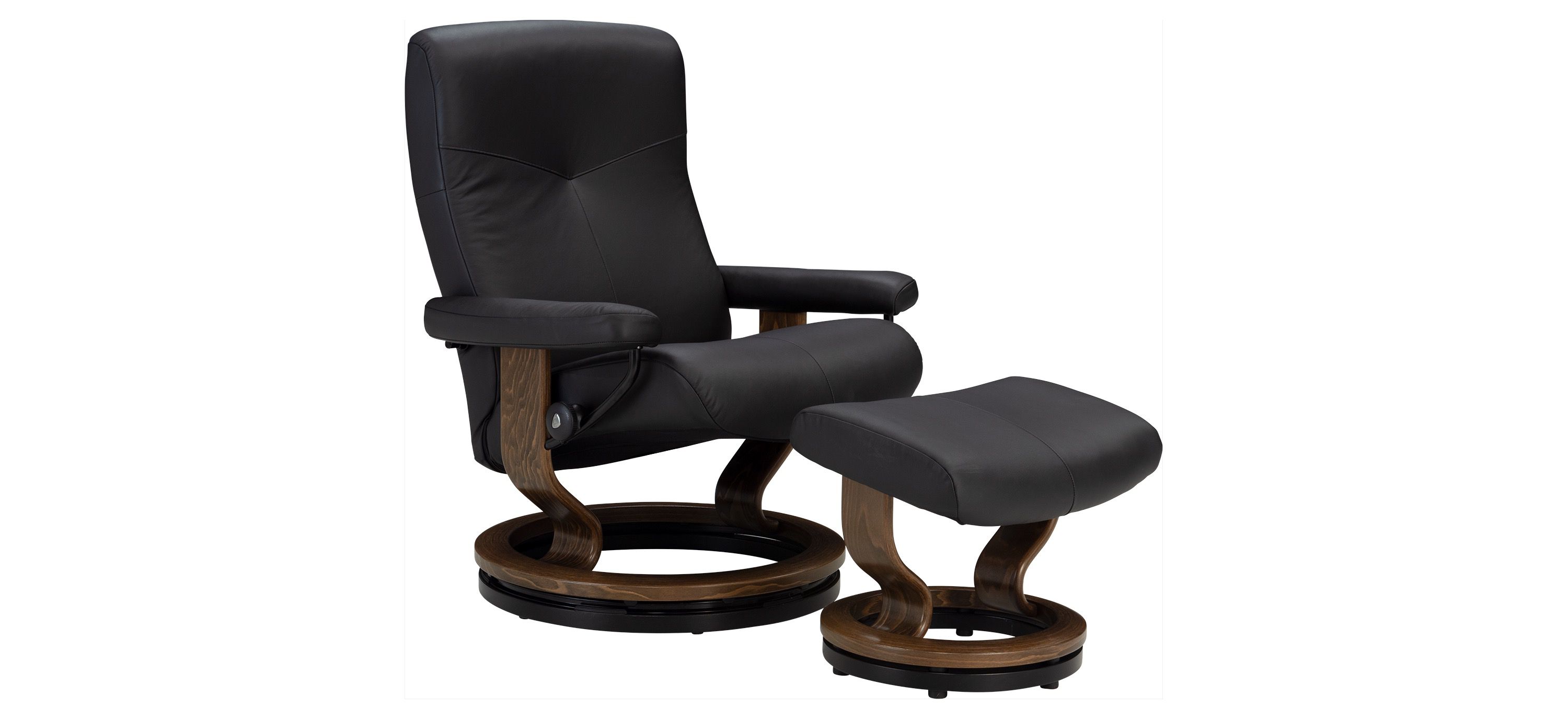 Stressless Dover Large Chair w/ Ottoman