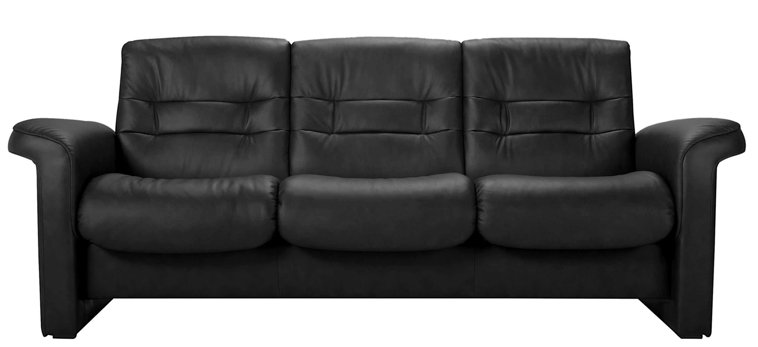Stressless Sapphire Leather Reclining Low-Back Sofa