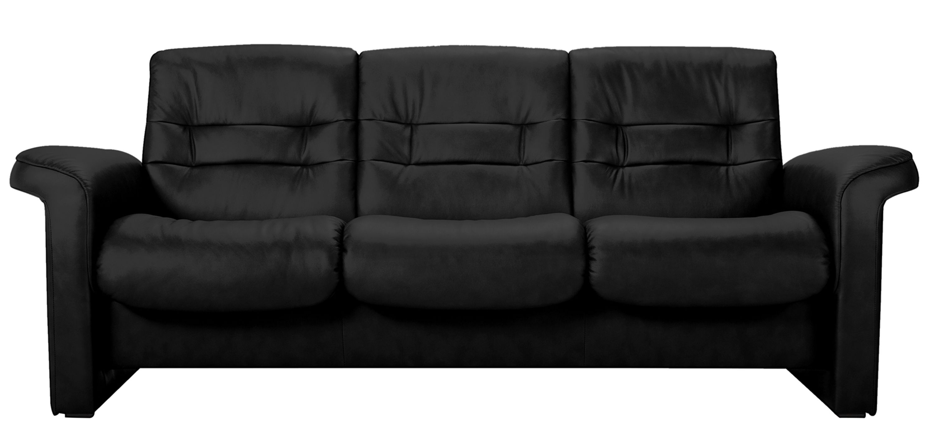 Stressless Sapphire Leather Reclining Low-Back Sofa