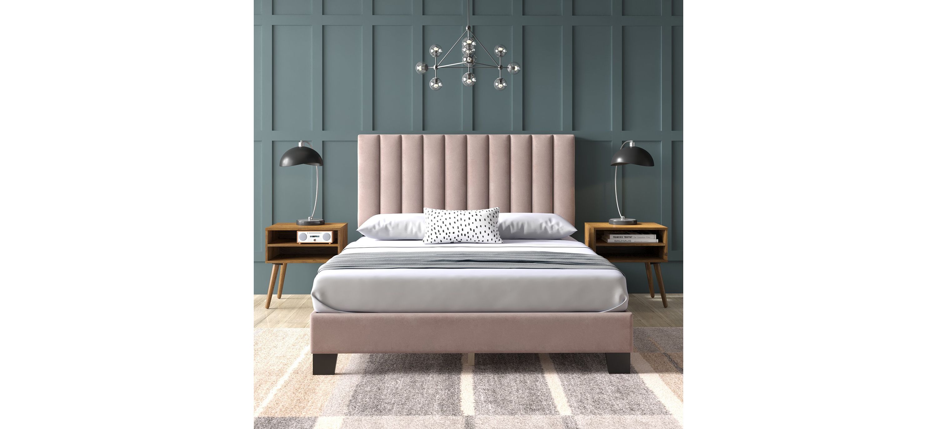 Colbie 3-pc. Upholstered Queen Platform Bedroom Set